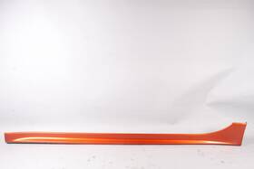6512a057 Mitsubishi 08-15 Lancer 10 Ralliart Left Driver Side Skirt Rocker Molding Orange