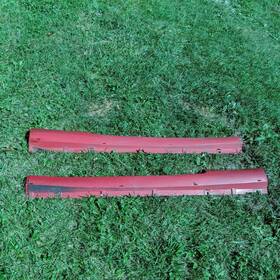 Mb645583 Mitsubishi 1990-1994 Eclipse Laser Talon 1g Dsm Pair Lh Rh Red Exterior Side Skirts Oem