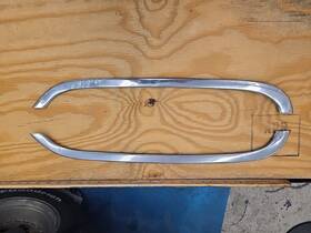 1599234 Mopar 1955 Dodge Coronet Royal Lancer Grill Chrome Molding Original Pair