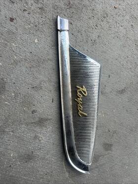 1909393 Mopar 1903393 1959 Dodge Royal Lancer Left Quarter Panel Molding And Nameplate Nos