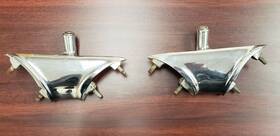 1904217 Mopar 1961 1962 1963 Imperial Lh And Rh Chrome Headlight Center Mounting Brackets Oem