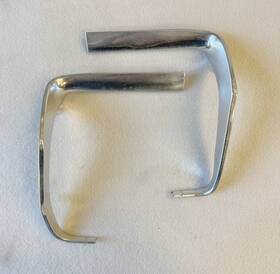 2495197 Mopar 1964 Plymouth B Body Fender Trim Headlight Surround Mouldings Fury Belvedere 64
