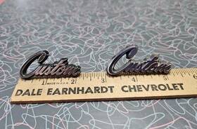 2504140 Mopar 1964 - 1968 Dodge A-100 Van Inch Custom Emblems Badges Nameplates Pair #2504140