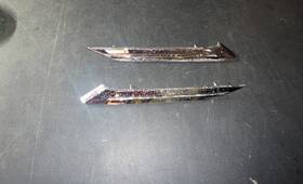 2574472 Mopar 1966 - 1967 B Body C Pillar Chrome Trim 66 67 Coronet Belvedere Satellite