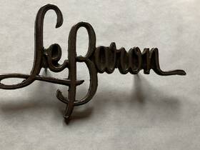 3810012 Mopar Chrysler Lebaron Script Emblem Metal 3-1/2 Inch 31025
