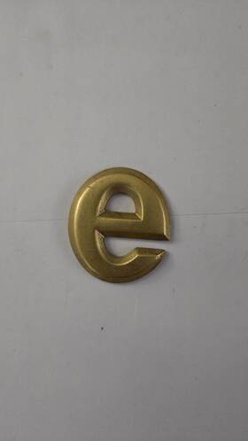 55294919 Mopar 1991-96 Jeep Cherokee Gold Inch E Emblem