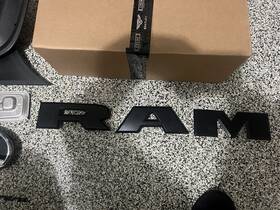 68245564ae Mopar 15-2024 Dodge Ram New Tailgate Letter Emblems R A M Black Factory Oe 3 Pcs