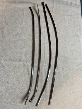 9-d-70 Mopar 1970-72 Dart Swinger Vinyl Top Back Bottom Rear 4 Trim Pieces Ships Free
