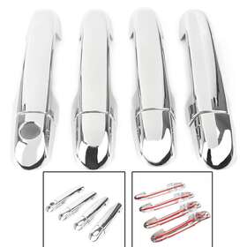77usa Motorshop 420017421245 Chrome Door Handle Trame Cover Trim Fit Kia Forte Cerato Full Set 2010-2012