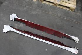 76850-4fu6a Nissan 2017-2019 Sentra Nismo Rocker Panels Side Skirts Lh And Rh / White Aspen