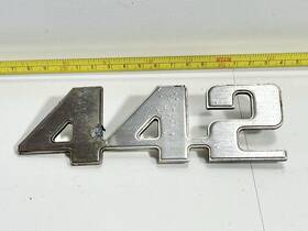 Ote745 Nors 1974-1975 Olds Cutlass Inch 442 Trunk Lid Emblem Deck Oem Original Ote745 Nors 1974-1975 Olds Cutlass Inch 442 Trunk Lid Emblem Deck Oem Original