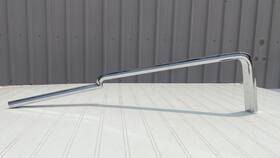 402110 Oldsmobile 1969 88 98 Rh Upper Grille Hood Eyebrow Trim Molding Re Chrome