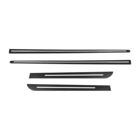 U021896 Omac Side Door Molding Trim Skirt Garnish For Mercedes Stainless Steel Chrome 4pc