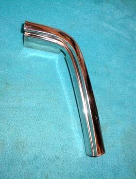 2586064 Orig Mopar For 1966-67 Dodge Charger Models. Left Quarter Window Rear Stainless Drip Rail Moulding Vgc