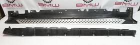 51777184419 Original Factory Genuine Left Driver Side Lower Rocker Panel Skirt Molding Trim Sill Bmw E71 Aluminum