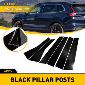 Xpd-bzt-39641 Oxilam For 2023 Honda Crv 6pcs Glossy Black Pillar Posts Window Door Trim Cover Replace