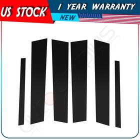 Adp16512401s Pillar Covers Fits 2006-11 Bmw 3-series E90 Posts 6pc Set Door Trim Black Cover Window
