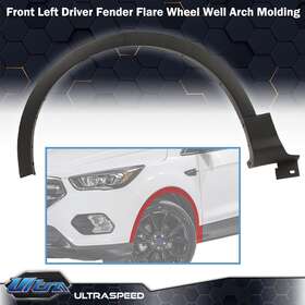 02rsa1280bdm-fl Pit66 Front Left Fender Flare Wheel Well Arch Molding Trim Fits For 13-17 Ford Escape