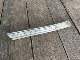 2526113 Plymouth 1967 Fury Left Sail Panel Emblem Trim 4-door Oem 67