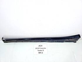 99150495300 Porsche 17-19 Oem 991 911 Turbo S Left Driver Rocker Skirt Panel Cover Blue