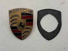 99355921100-g3906 Porsche 911 996 Boxster 986 Front Hood Emblem Crest Badge