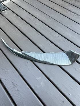 9j1807820b Porsche 20-24 Taycan Turbo S Gts Right Side Bumper Trim Carbon Air Deflector
