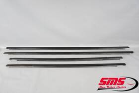 Paa837476gw1 Porsche 11-18 Cayenne 958 Exterior Door Window Trim Set Gloss Black Oem