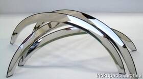 275033 Qmi Fender Trim For Ford Super Duty Dually 2011-2016 Mirror Polished Stainless Steel