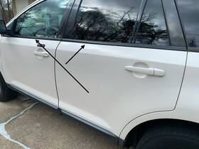 Ws29260 Quality Auto Accessories 2008 Ford Edge Sel 4pcs Set Black Window Belt Weatherstripping Used