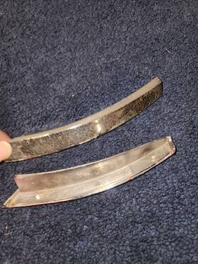 398861 Rh 68 1968 Olds Cutlass 442 F85 Fender Trim Moldings Lh And