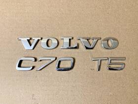 30744331-7 Rpm6500 For Volvo C70 Rear Trunk Bumper Letter Logo Badge Nameplate Emblem Sport Chrome