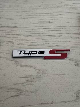 75723-tgz-a01 Rpm6500 For Acura Type S Front Grille Badge Logo Sport Emblem Nameplate Chrome