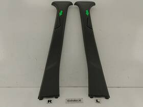 5436753 Saab 9-5 Aero Pair Of Left And Right Interior B Pillar Trim Black Fits 1999-2010