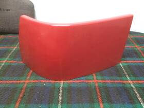 9088998 Saab 9000 Left Rear Bumper Filler Trim Red