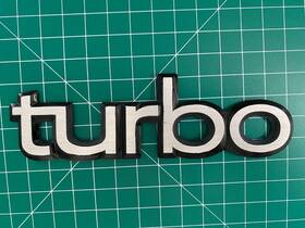 9223223 Saab 84-94 Turbo Trunk Emblem Nameplate Oem