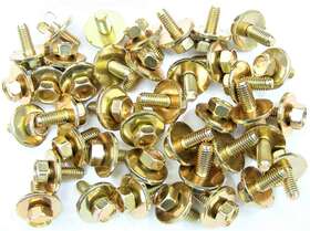 170f10097 Sfs Datsun Bolts- M6-1.0 X 16mm Long- 10mm Hex- 19mm Washer- 40 #170f