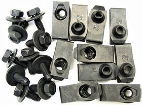 378180194 Sfs For Nissan 6mm Bolts And U-nut Clips- M6-1.0 X 16mm- 10mm Hex- 20pcs 10ea - #378