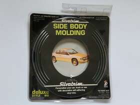 28180 Silvitrim Vintage 1987 Silvatrim Side Body Molding Deluxe Style 910 5/8 Inch Black 16 Ft Nib