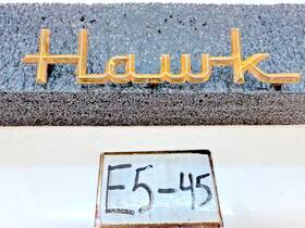 1314765w Studebaker Oem 1956 - 1958 Hawk Trunk Lid Script Inch Gold 1957 E5-45