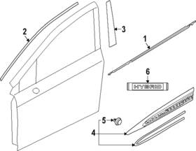 61280sl001 Subaru Genuine Wstr Out Dr F Right-hand