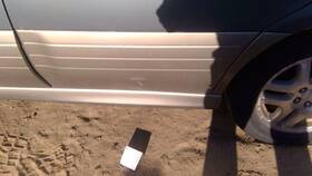 91112ae66amf Subaru 00-04 Outback Legacy Driver Left Rear Moulding From Door Back Trim