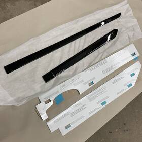 J101san801v3 Subaru New 22 23 24 Legacy Outback Driver Left Body Molding Crystal Black Silica #0423