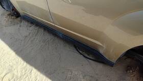 7766078j01 Suzuki 07-08 Grand Vitara Xl-7 Driver Left Lower Rocker Panel Moulding Side Skirt Gold