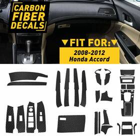 Txwtaccord0812 Sw Part Fit Honda Accord 2008-2012 Carbon Fiber Style Decor Interior Kit Cover Trim 29pc