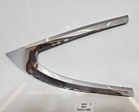 1034907-80-f Tesla 16-20 Oem X Rear Right Passenger Quarter Window Glass Trim Molding Chrome