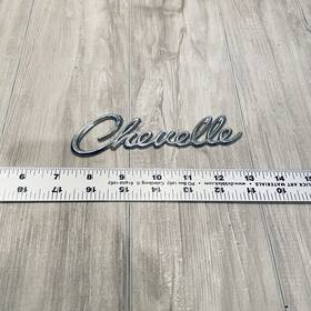 Em2437v The Parts Place Inc. B 1968-69 Chevelle Header Panel Script Emblem Chevrolet Badge Ornament Chrome