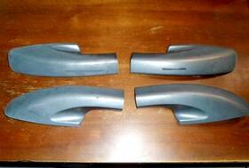 19863 Toyota Lexus Lx470 - Roof Rack End Caps Only Set Heavy Wear 1 Missing Tab