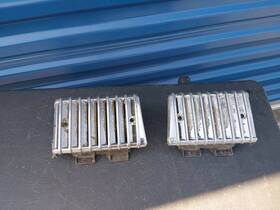 62951-39055 Toyota 79-83 Pickup Truck Cab Vents B Pillar Pair - Chrome Sr5 Dlx 4x4