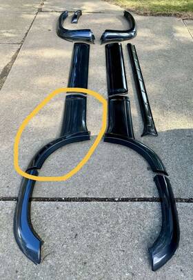 75076-35020 Toyota 1996 - 2002 4runner Limited Left Right Driver Door Flare Molding Oem Trim