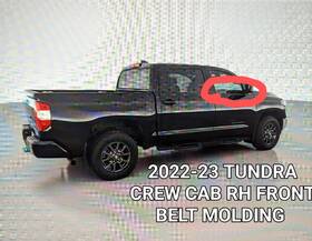 75710-0c020 Toyota Tundra Crew Cab Rh Right Front Door Belt Molding Preowned Oem